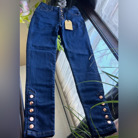 Brand New Vibrant Jeans with Tag size 9 Pantalones Nuevos Jeans Stretch Estiran - Picture 1 of 9